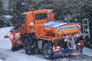 Winterdienst am 18. Januar 2024 in Eisingen