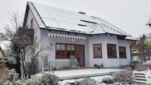 Unsere PV-Anlage am 18. Januar 2024