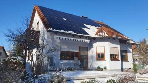 Unsere PV-Anlage am 20. Januar 2024
