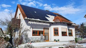 Unsere PV-Anlage am 21. Januar 2024