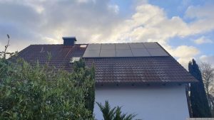 Unsere PV-Anlage am 23. Januar 2024