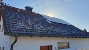 Unsere PV-Anlage am 28. Januar 2024