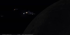 Grafik zur Saturnbedeckung am 4. Januar 2025