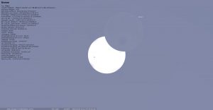 Grafik zur partiellen Sonnenfinsternis am 29. März 2025