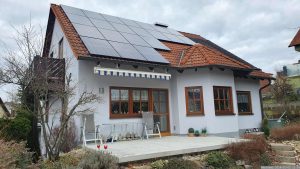 Unsere PV-Anlage am 2. Februar 2024