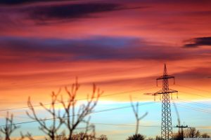 Abendrot am 2. Februar 2024