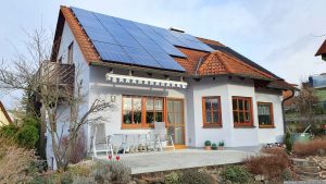 Unsere PV-Anlage am 3. Februar 2024