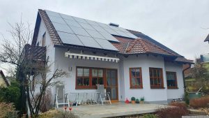 Unsere PV-Anlage am 4. Februar 2024