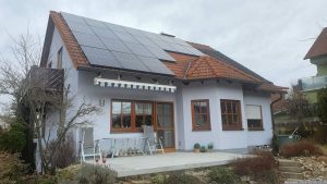 Unsere PV-Anlage am 6. Februar 2024