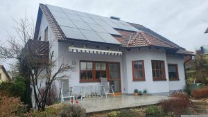 Unsere PV-Anlage am 7. Februar 2024