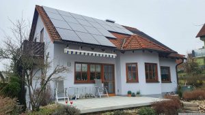 Unsere PV-Anlage am 10. Februar 2024