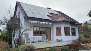 Unsere PV-Anlage am 12. Februar 2024 (Rosenmontag)
