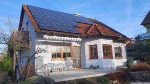 Unsere PV-Anlage am 13. Februar 2024 (Faschingsdienstag)