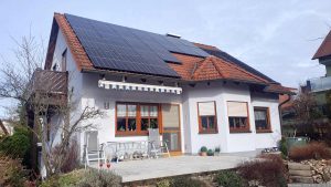 Unsere PV-Anlage am 15. Februar 2024