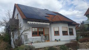 Unsere PV-Anlage am 16. Februar 2024