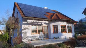Unsere PV-Anlage am 17. Februar 2024