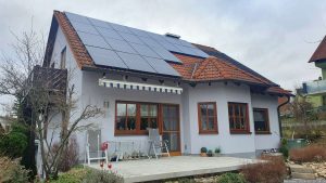 Unsere PV-Anlage am 19. Februar 2024