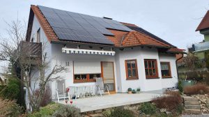 Unsere PV-Anlage am 21. Februar 2024