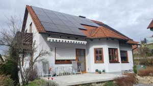 Unsere PV-Anlage am 23. Februar 2024