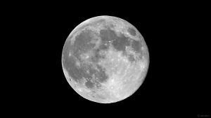 Abnehmender Mond in Erdferne am 25. Februar 2024