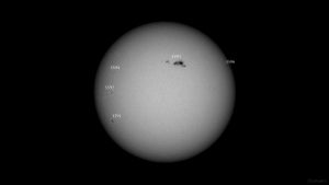 Sonnenfleckenaktivität am 25. Februar 2024