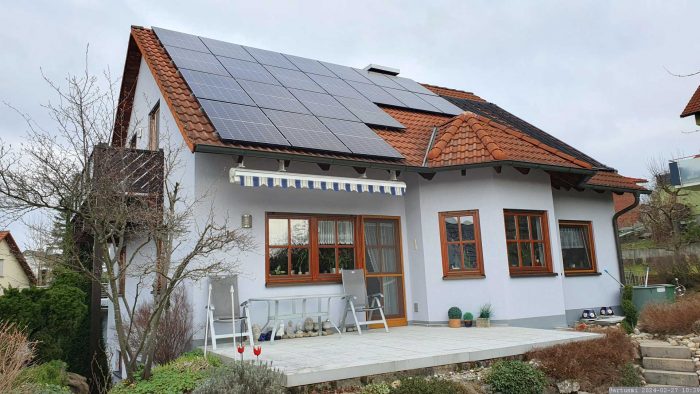 Unsere PV-Anlage am 27. Februar 2024