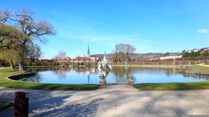 Hofgarten in Veitshöchheim am 28. Februar 2024