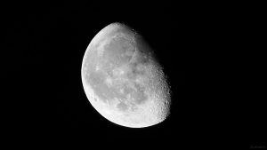 Abnehmender Mond am 1. März 2024