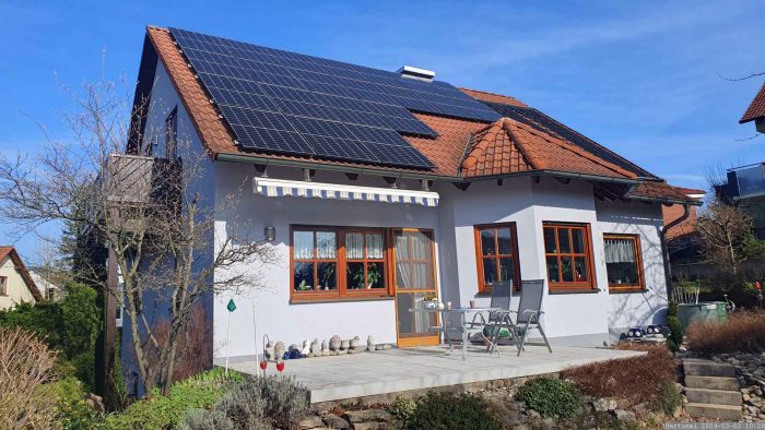 Unsere PV-Anlage am 3. März 2024
