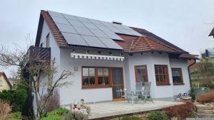 Unsere PV-Anlage am 6. März 2024