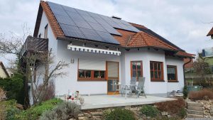 Unsere PV-Anlage am 7. März 2024