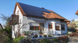 Unsere PV-Anlage am 8. März 2024