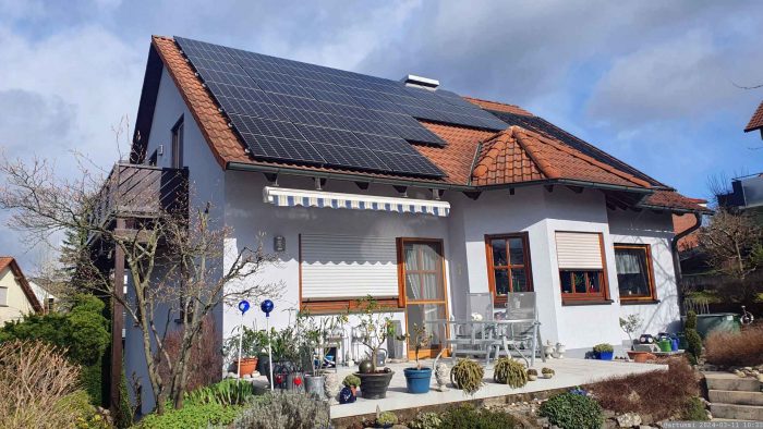 Unsere PV-Anlage am 11. März 2024