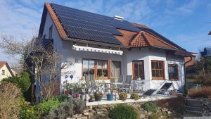 Unsere PV-Anlage am 17. März 2024
