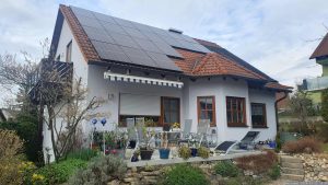 Unsere PV-Anlage am 22. März 2024