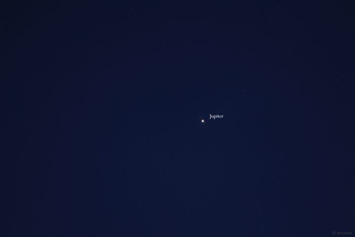 Jupiter am 25. März 2024 am Westhimmel von Eisingen