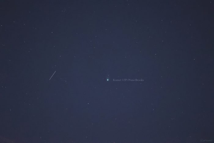 Komet 12P/Pons-Brooks am 25. März 2024 am Nordwesthimmel von Eisingen