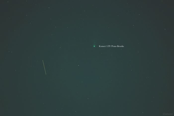 Komet 12P/Pons-Brooks am 25. März 2024 am Nordwesthimmel von Eisingen