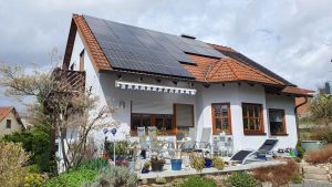 Unsere PV-Anlage am 28. März 2024 (Gründonnerstag)