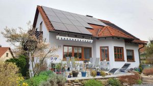 Unsere PV-Anlage am 30. März 2024 (Karsamstag)