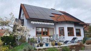 Unsere PV-Anlage am 2. April 2024