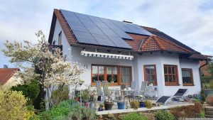 Unsere PV-Anlage am 4. April 2024