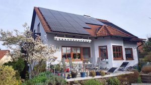 Unsere PV-Anlage am 5. April 2024