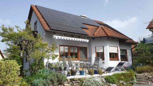 Unsere PV-Anlage am 8. April 2024