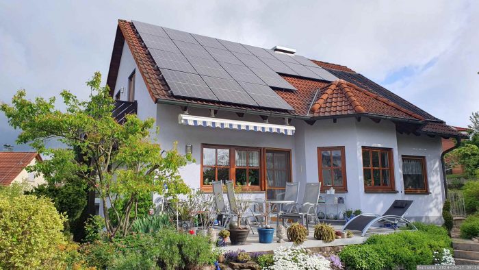 Unsere PV-Anlage am 17. April 2024