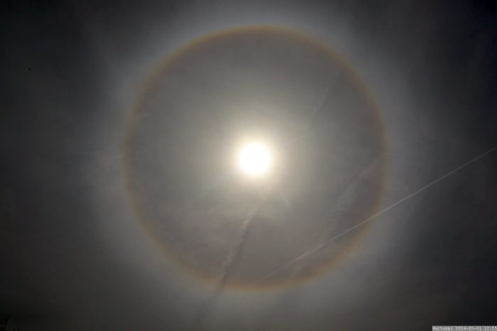 Sonnenhalo am 1. Mai 2024 - 22°-Ring