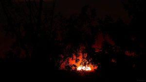 Sonnenuntergang in Eisingen am 8. Mai 2024