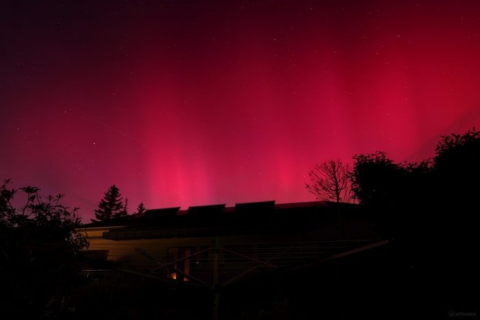 Polarlichtnacht in Eisingen am 10. Mai 2024