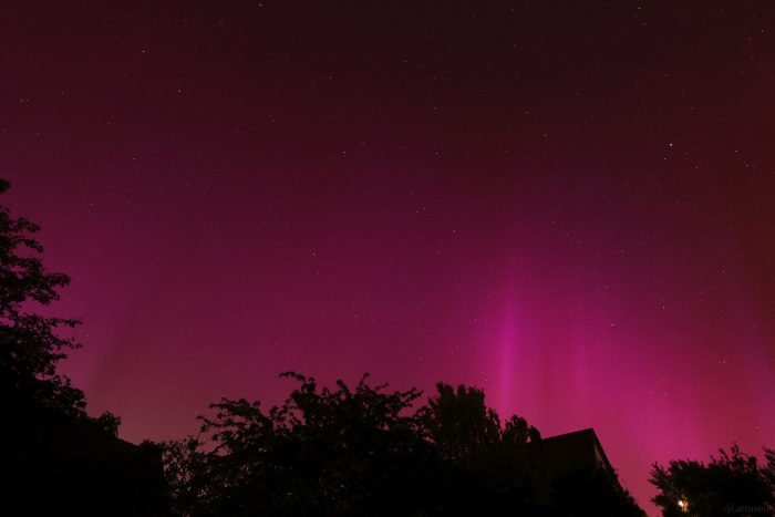 Polarlichtnacht in Eisingen am 11. Mai 2024