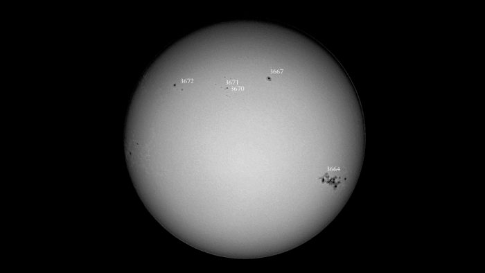 Sonnenfleckenaktivität am 11. Mai 2024
